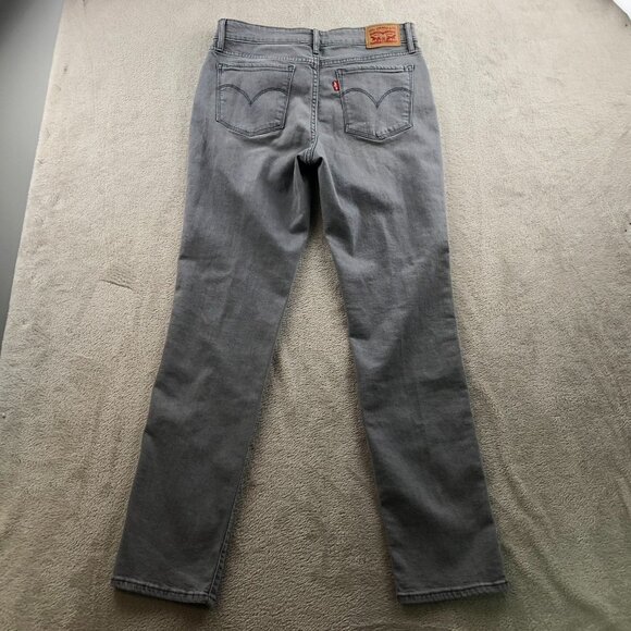 Levi's Womens Jeans Size 30 712 Slim Fit Straight Leg Gray Denim Classic Casual - Picture 15 of 15